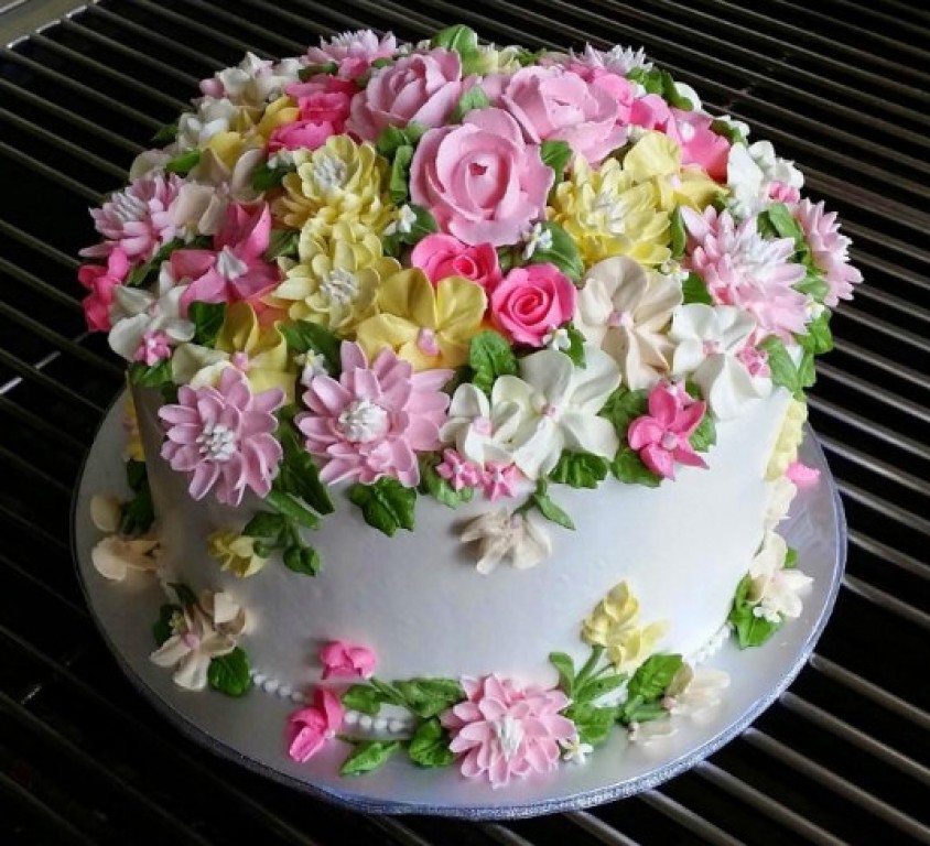 
			Mẫu bánh kem hình bông hoa Sen, Hướng Dương, Hoa Hồng nghệ thuật
		